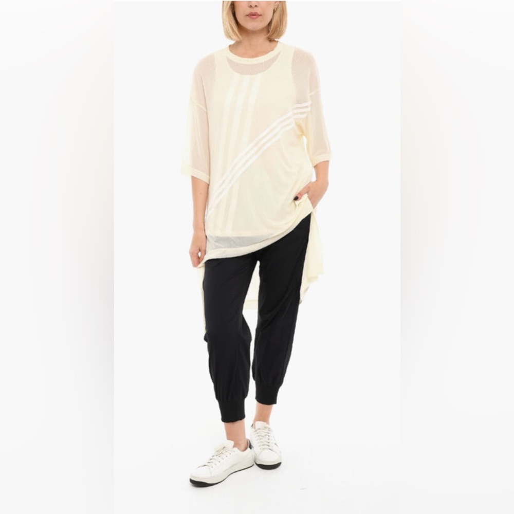 Y-3 x Adidas Yohji Yamamoto Yellow and White Dress (Size Small)